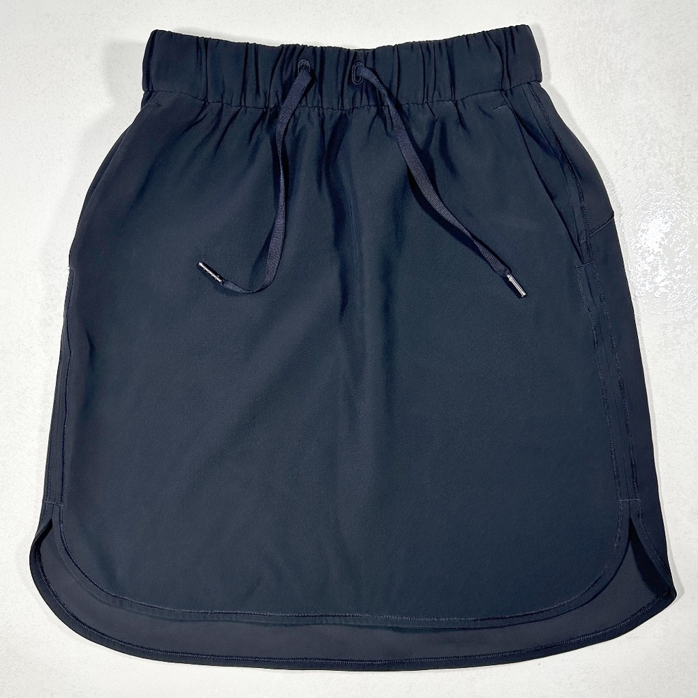 Lululemon Women On The Fly Skirt Travel Woven® Black, Sz.6